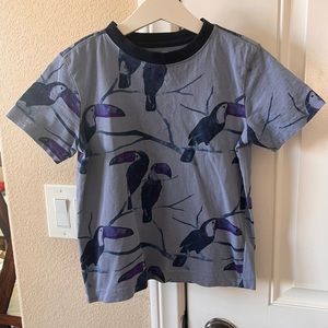 Gymboree Boys Blue/Lilac Toucan T-Shirt Size 4